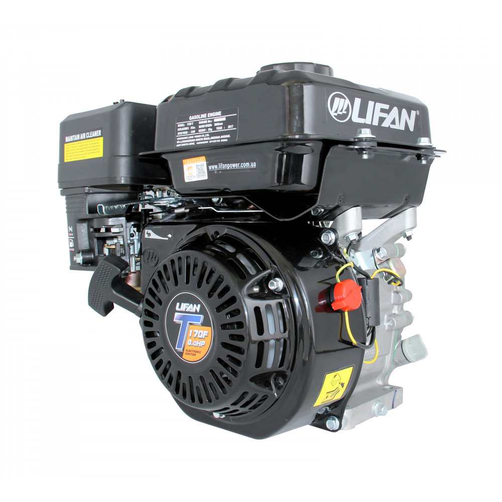 Двигатель Lifan LF170F-T шпонка 20 мм. Электростартер