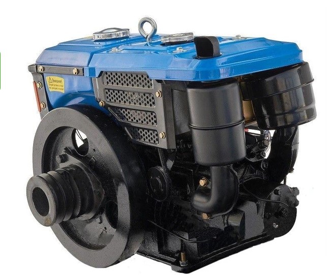 Двигатель дизельный Зубр R190N ПЛЮС 10 л.с. водяное охлаждение, маховик со шкивом